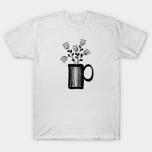 Plant2 BW - Full Size Image T-Shirt